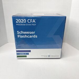 Kaplan Schweser 2020 CFA Program Exam Prep Flashcards Level II